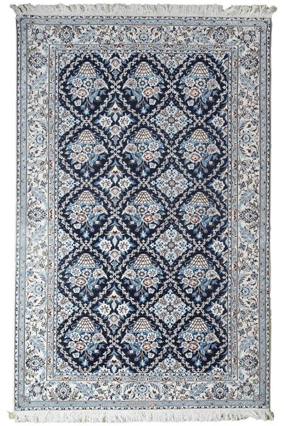  Orientalischer Nain 9La Teppich 127X197 Dunkelgrau/Grau Wolle, Persien/Iran