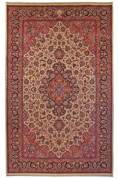 Tappeto Persiano Mashad 248X395 Rosso Scuro/Marrone (Lana, Persia/Iran)