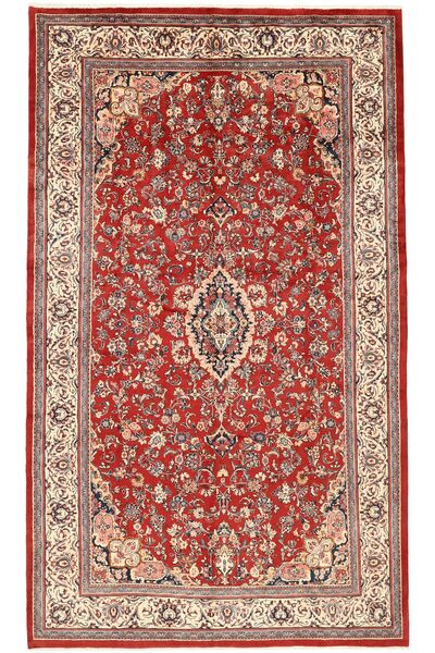 Tapete Persa Mahal 306X523 Vermelho Escuro/Castanho Grande (Lã, Pérsia/Irão)
