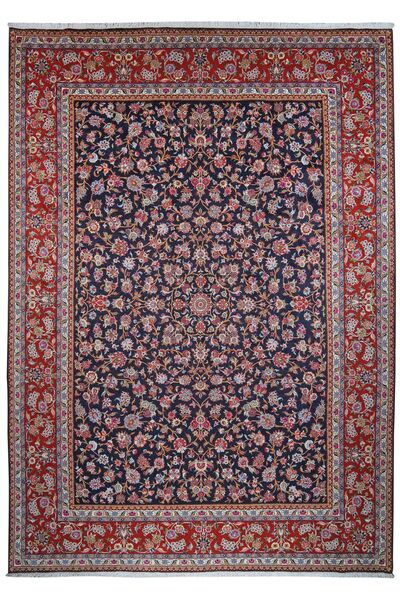  Orientalsk Sarouk Teppe 296X412 Mørk Rød/Svart Stort Ull, Persia/Iran
