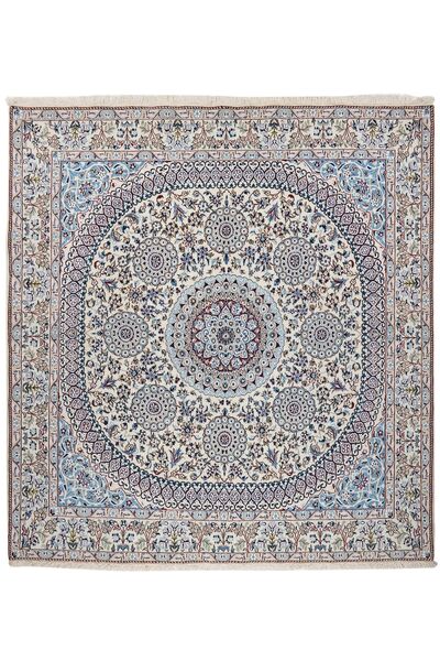 絨毯 ペルシャ ナイン Fine 9La 199X208 正方形 グレー/ダークグレー (ウール, ペルシャ/イラン)