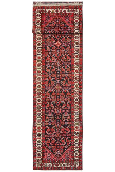  Farahan Rug 108X509 Persian Wool Dark Red/Black Small