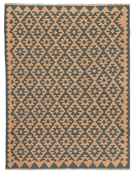 177X234 Kelim Ghashghai Teppich Orientalischer Braun/Schwarz ( Persien/Iran) Carpetvista