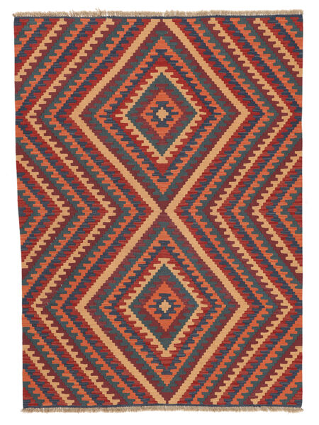 173X238 Tappeto Orientale Kilim Ghashghai Rosso Scuro/Nero ( Persia/Iran) Carpetvista