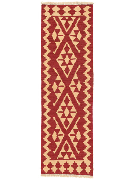  Persisk Kelim Ghashghai Teppe 56X186Løpere Mørk Rød/Oransje ( Persia/Iran)