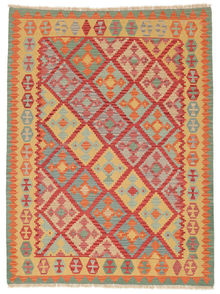  Orientalischer Kelim Ghashghai Teppich 180X240 Orange/Rot Persien/Iran Carpetvista