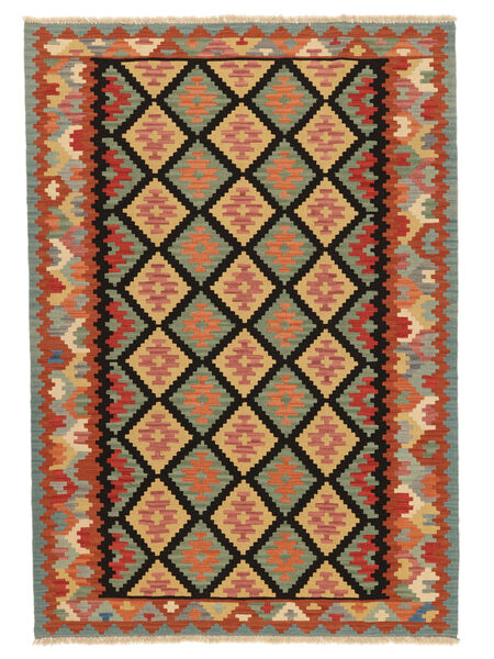 Tappeto Orientale Kilim Ghashghai 167X239 Rosso Scuro/Nero ( Persia/Iran)