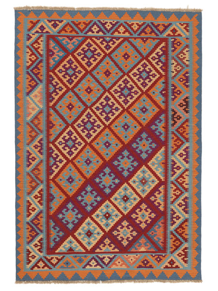  Orientalischer Kelim Ghashghai Teppich 170X245 Dunkelrot/Braun Persien/Iran Carpetvista