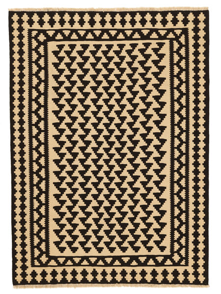 Kilim Qashqai Rug 175X241 Black/Orange Persia/Iran Carpetvista