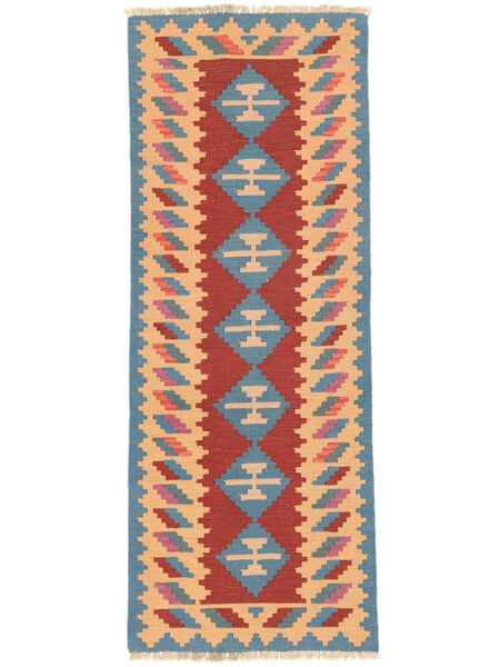 Dywan Orientalny Kilim Kaszkaj 79X207 Chodnikowy Pomarańczowy/Ciemnoczerwony ( Persja/Iran)