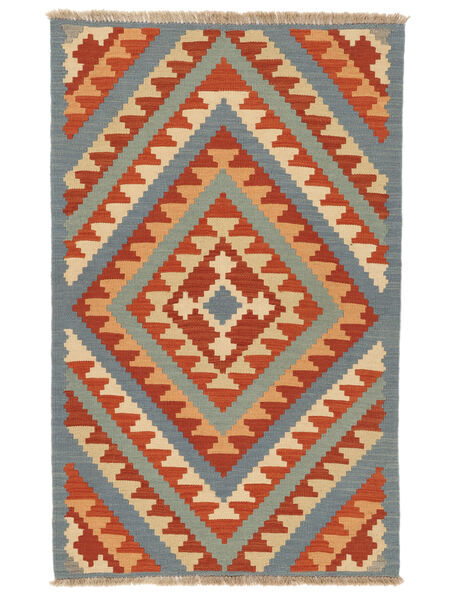 絨毯 キリム カシュガイ 98X156 ダークレッド/ダークグレー ( ペルシャ/イラン)