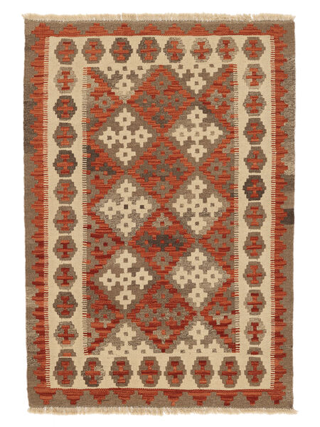  Persian Kilim Qashqai Rug 103X149 Brown/Dark Red ( Persia/Iran)