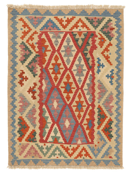  Persischer Kelim Ghashghai Teppich 111X150 Orange/Dunkelrot ( Persien/Iran)