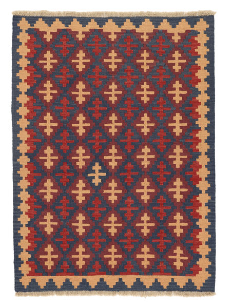 107X146 絨毯 キリム カシュガイ オリエンタル ダークレッド/ブラック (ペルシャ/イラン) Carpetvista