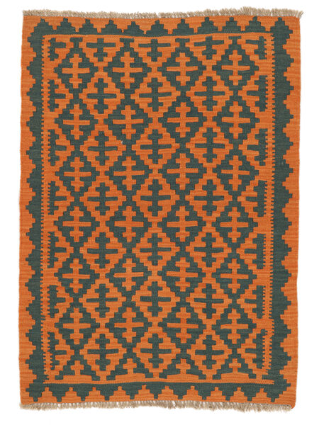 100X138 Kelim Ghashghai Tæppe Orientalsk Sort/Brun ( Persien/Iran) Carpetvista