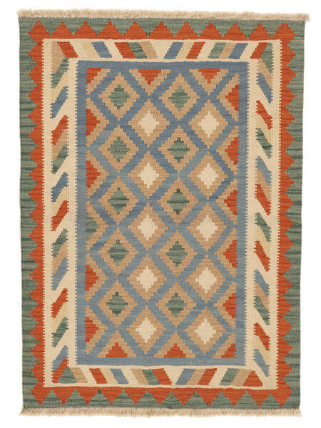  Persischer Kelim Ghashghai Teppich 107X148 Dunkelgrau/Braun Carpetvista