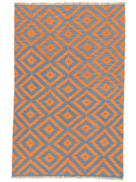  Persischer Kelim Ghashghai Teppich 121X186 Dunkelblau/Orange Carpetvista