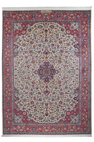  Orientalsk Sarouk Teppe 274X385 Mørk Rød/Svart Stort Ull, Persia/Iran