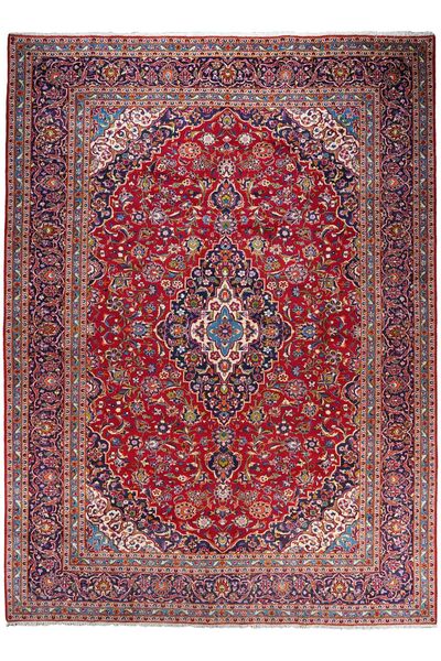 296X404 Koberec Keshan Orientální Tmavě Červená/Červená Velký (Vlna, Persie/Írán)