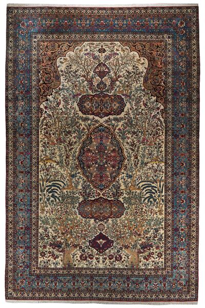  Persian Teheran Rug 308X468 Black/Brown Large (Wool, Persia/Iran)