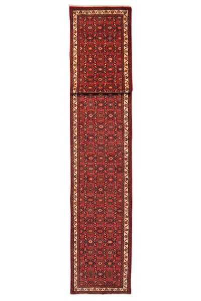 81X602 Tappeto Hosseinabad Orientale Passatoie Rosso Scuro/Nero (Lana, Persia/Iran)