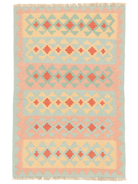 Orientalischer Kelim Ghashghai Teppich 117X177 Grün/Orange Persien/Iran Carpetvista