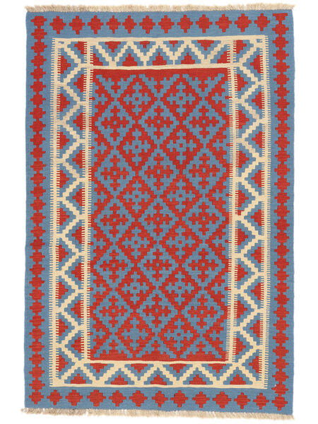  Kelim Ghashghai Matot 124X183 Persialainen Tummansininen/Tummanpunainen Pieni Matto Carpetvista
