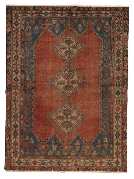 Colored Vintage Teppich 156X211 Braun/Schwarz Wolle, Persien/Iran Carpetvista