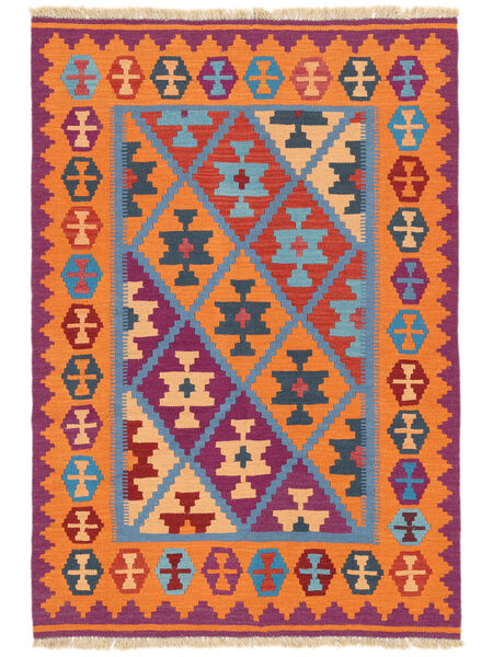  Persialainen Kelim Ghashghai Matot 122X175 Oranssi/Tummanpunainen Carpetvista
