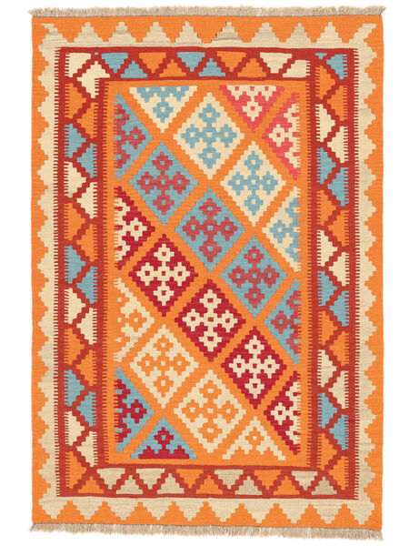 121X175 Dywan Kilim Kaszkaj Orientalny Pomarańczowy/Ciemnoczerwony (Persja/Iran) Carpetvista