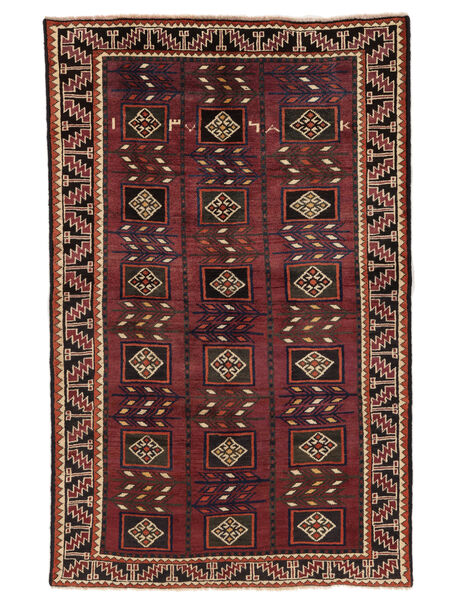  Lori Rug 146X232 Persian Wool Black/Dark Red Small Carpetvista