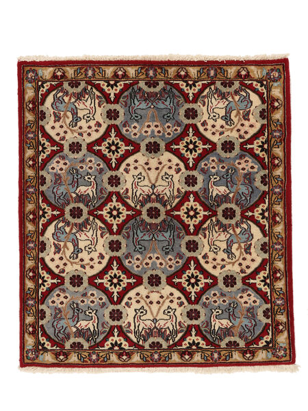  97X108 Varamin Rug Square Brown/Black Persia/Iran Carpetvista