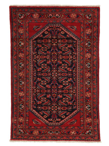  Persischer Lillian Teppich 112X159 Dunkelrot/Schwarz (Wolle, Persien/Iran)