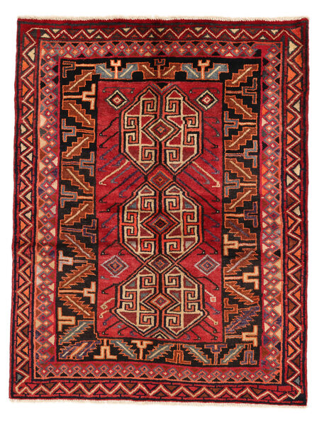 147X189 Alfombra Lori Oriental Rojo Oscuro/Negro (Lana, Persia/Irán) Carpetvista