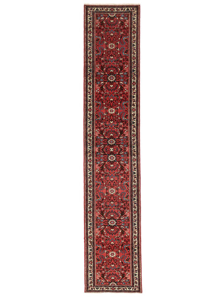 Persischer Rudbar Teppich 82X416 Dunkelrot/Schwarz Carpetvista