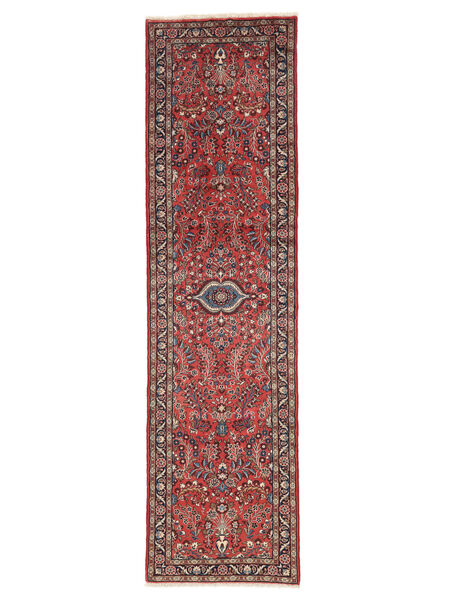 絨毯 マラバン 80X298 廊下 カーペット ダークレッド/茶色 (ウール, ペルシャ/イラン)