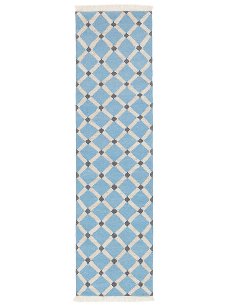  Washable Indoor/Outdoor Rug 80X300 Krissy Blue Runner
 Small