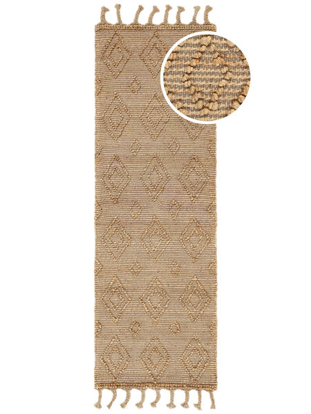 Tuve Indoor/Outdoor Rug 80X250 Small Beige Runner Jute