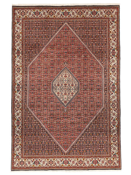  197X300 Bidjar Zandjan Vloerkleed Donkerrood/Bruin Perzië/Iran Carpetvista