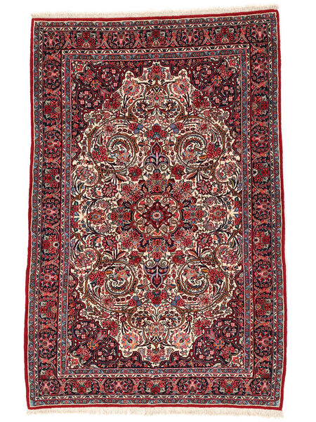  Orientalsk Bidjar Tæppe 143X219 Mørkerød/Sort Uld, Persien/Iran Carpetvista