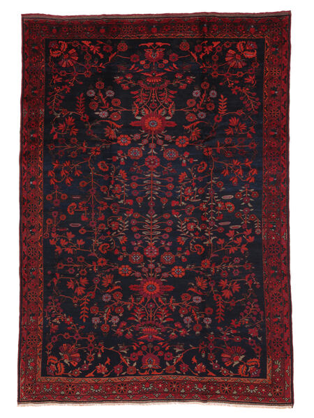 Tapete Oriental Afshar/Sirjan Ca. 1930 201X284 Preto/Vermelho Escuro (Lã, Pérsia/Irão)