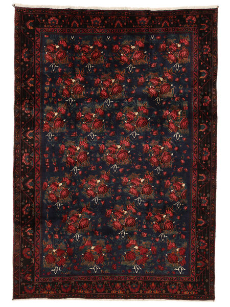  Persisk Afshar/Sirjan Teppe 176X253 Svart/Mørk Rød Carpetvista