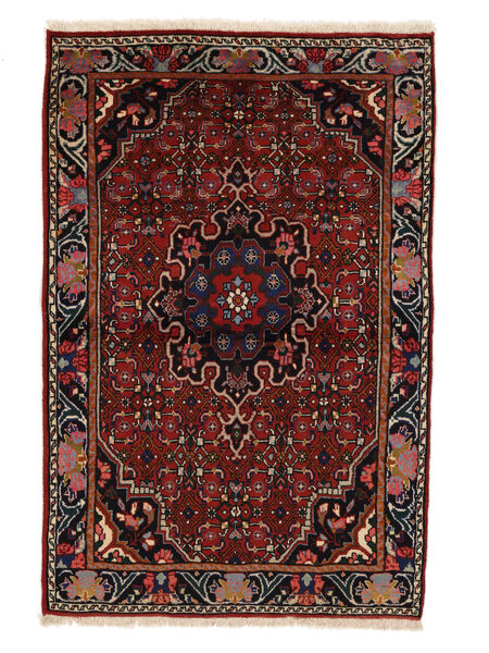 Dywan Orientalny Bidżar 104X157 Czarny/Ciemnoczerwony (Wełna, Persja/Iran)