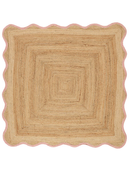  Indoor/Outdoor Rug 250X250 Sway Beige/Pink Square Large