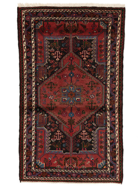  Toiserkan Dywan 98X143 Perski Wełniany Czarny/Ciemnoczerwony Mały Carpetvista