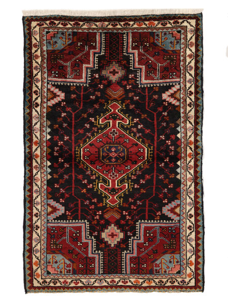  Persialainen Toiserkan Matot 93X143 Musta/Tummanpunainen Carpetvista