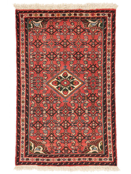 絨毯 ペルシャ アサダバード 76X120 ダークレッド/ブラック (ウール, ペルシャ/イラン)