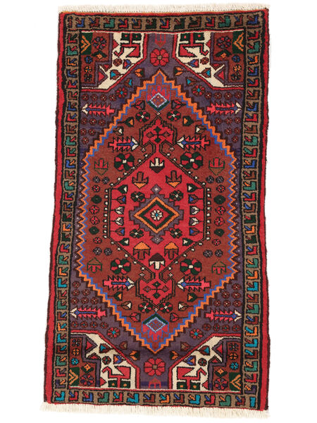  68X128 Medallion Small Hamadan Rug Wool, Carpetvista