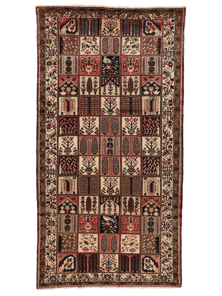 165X315 Bachtiar Teppich Orientalischer Schwarz/Braun (Wolle, Persien/Iran) Carpetvista