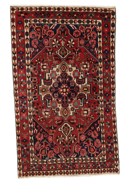 150X245 Bakhtiar Tæppe Orientalsk Sort/Mørkerød (Uld, Persien/Iran) Carpetvista